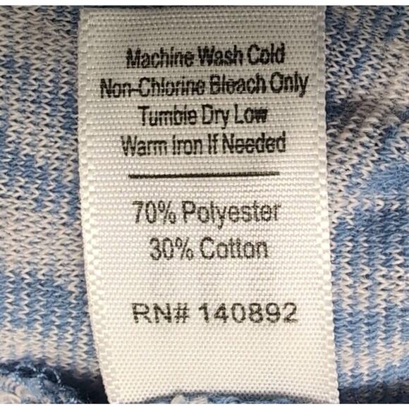 Marine Layer Terry Cloth Shirt Mens L Blue Palm Button Up Short Sleeve NEW NWT - Picture 6 of 13